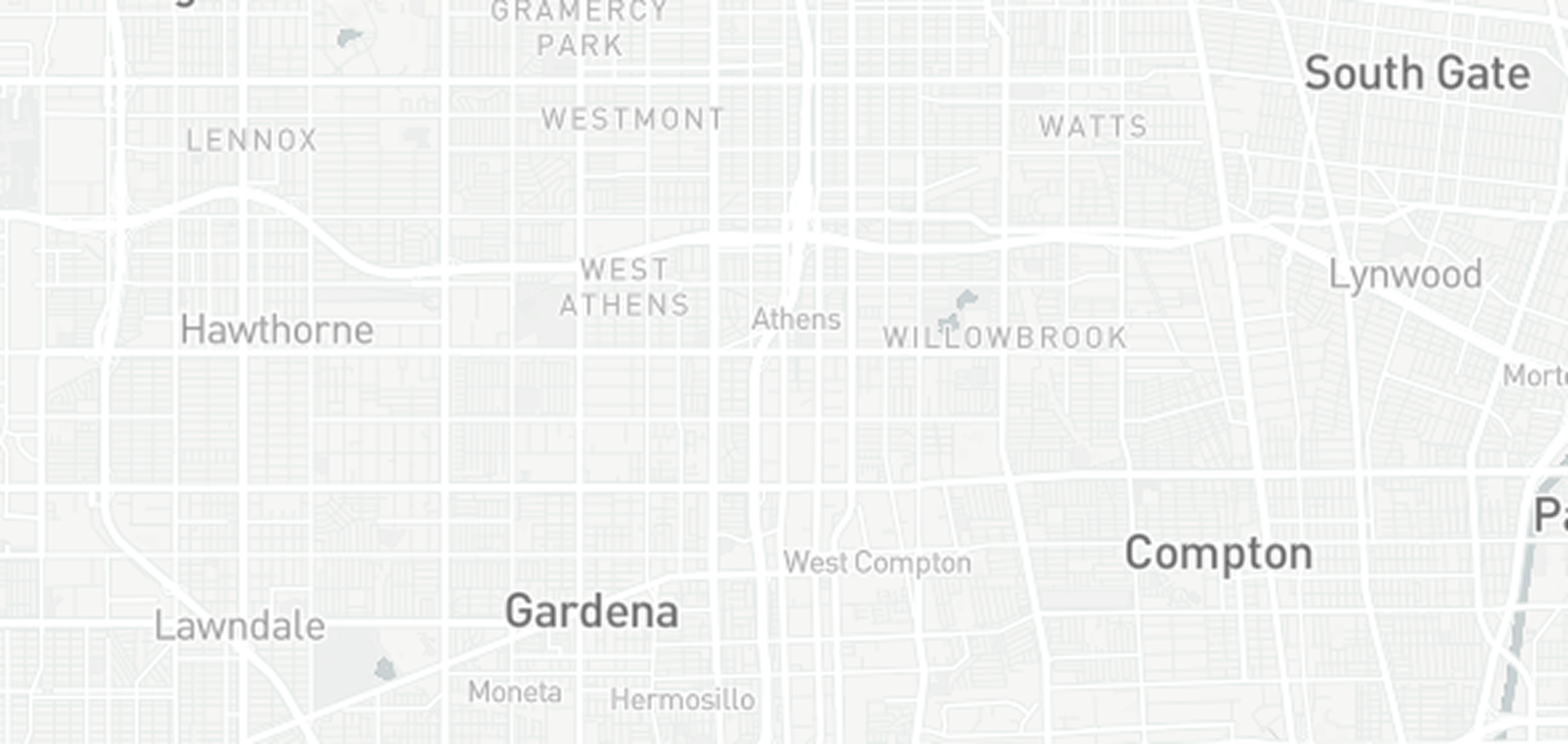 Map of South Figueroa Street area